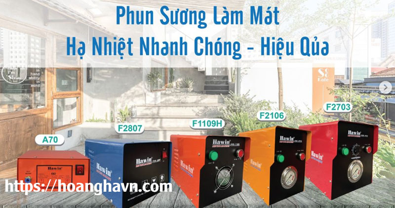 bộ máy phun sương tưới lan